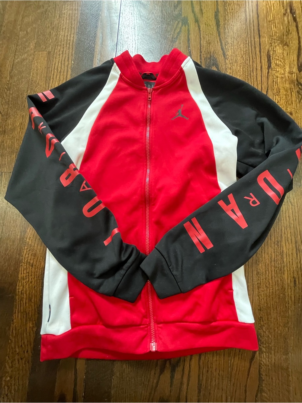 Jordan Red, Black & White Full-Zip Performance Jacket size S